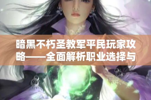 暗黑不朽圣教军平民玩家攻略——全面解析职业选择与角色提升技巧