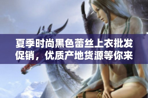 夏季时尚黑色蕾丝上衣批发促销，优质产地货源等你来选购