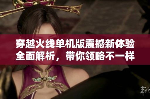 穿越火线单机版震撼新体验全面解析，带你领略不一样的战斗乐趣