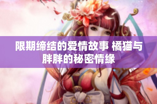 限期缔结的爱情故事 橘猫与胖胖的秘密情缘