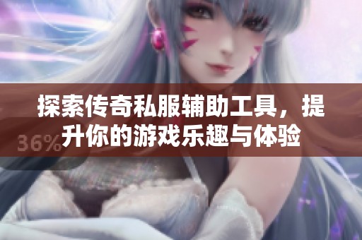 探索传奇私服辅助工具，提升你的游戏乐趣与体验
