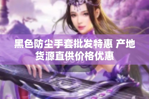 黑色防尘手套批发特惠 产地货源直供价格优惠