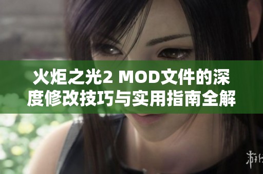 火炬之光2 MOD文件的深度修改技巧与实用指南全解析
