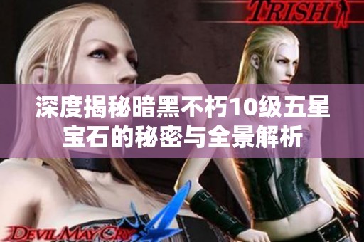 深度揭秘暗黑不朽10级五星宝石的秘密与全景解析