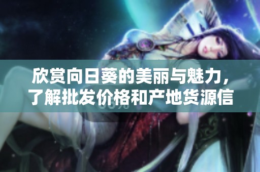欣赏向日葵的美丽与魅力，了解批发价格和产地货源信息