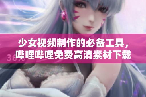少女视频制作的必备工具，哔哩哔哩免费高清素材下载软件介绍
