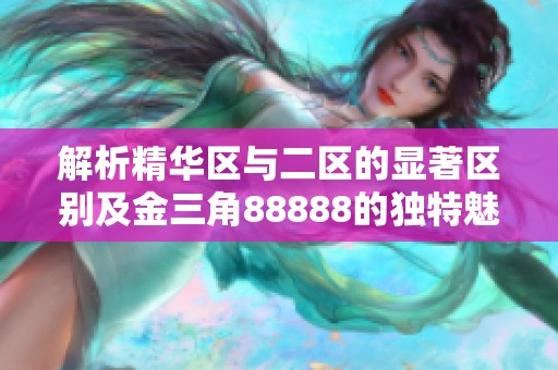 解析精华区与二区的显著区别及金三角88888的独特魅力