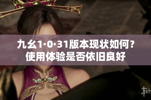 九幺1·0·31版本现状如何？使用体验是否依旧良好