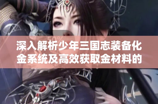深入解析少年三国志装备化金系统及高效获取金材料的策略