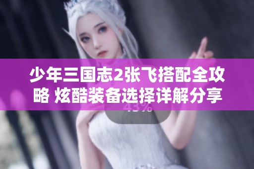 少年三国志2张飞搭配全攻略 炫酷装备选择详解分享