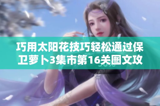 巧用太阳花技巧轻松通过保卫萝卜3集市第16关图文攻略详解