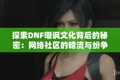 探索DNF嘲讽文化背后的秘密：网络社区的暗流与纷争