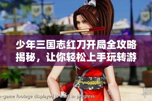 少年三国志红刀开局全攻略揭秘，让你轻松上手玩转游戏技巧与策略