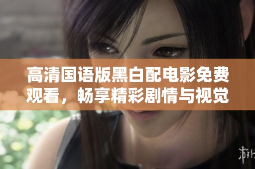 高清国语版黑白配电影免费观看，畅享精彩剧情与视觉盛宴