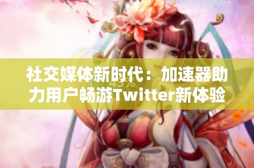 社交媒体新时代：加速器助力用户畅游Twitter新体验