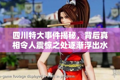 四川特大事件揭秘，背后真相令人震惊之处逐渐浮出水面