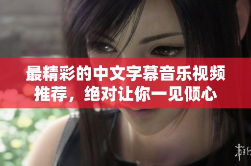 最精彩的中文字幕音乐视频推荐，绝对让你一见倾心