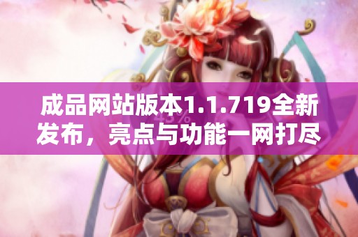 成品网站版本1.1.719全新发布，亮点与功能一网打尽
