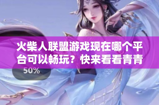 火柴人联盟游戏现在哪个平台可以畅玩？快来看看青青手游网的推荐！