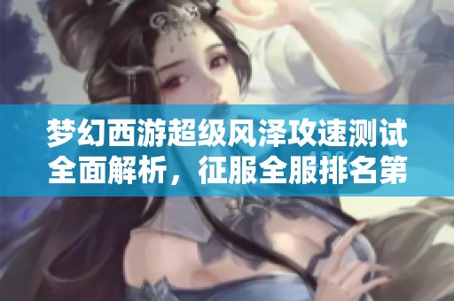 梦幻西游超级风泽攻速测试全面解析，征服全服排名第六神兽新走势