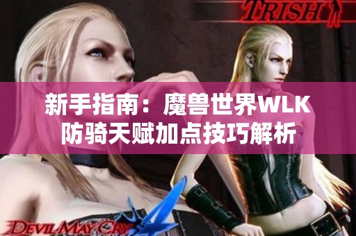 新手指南：魔兽世界WLK防骑天赋加点技巧解析