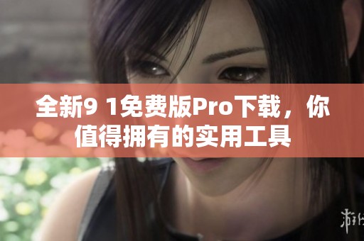全新9 1免费版Pro下载，你值得拥有的实用工具