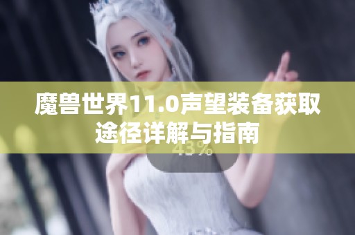 魔兽世界11.0声望装备获取途径详解与指南