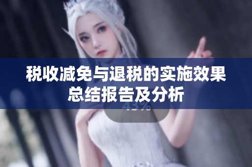 税收减免与退税的实施效果总结报告及分析