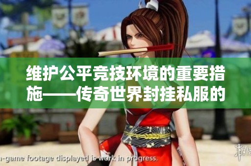 维护公平竞技环境的重要措施——传奇世界封挂私服的新动向