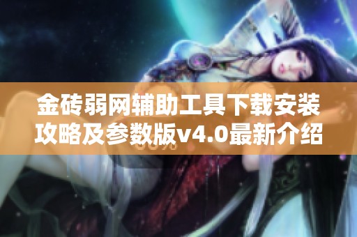金砖弱网辅助工具下载安装攻略及参数版v4.0最新介绍