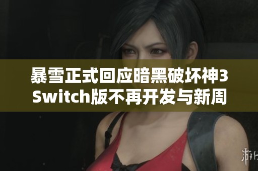 暴雪正式回应暗黑破坏神3Switch版不再开发与新周边计划