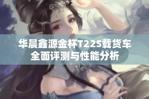 华晨鑫源金杯T22S载货车全面评测与性能分析
