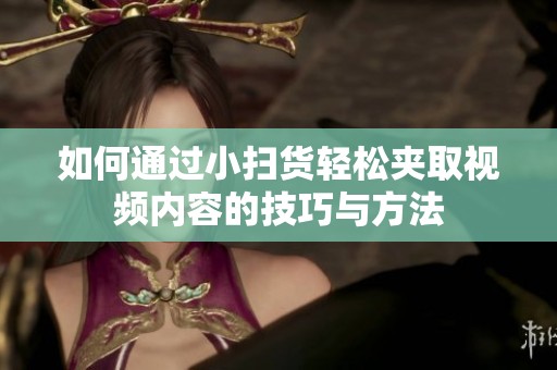 如何通过小扫货轻松夹取视频内容的技巧与方法