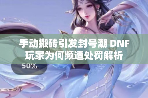 手动搬砖引发封号潮 DNF玩家为何频遭处罚解析