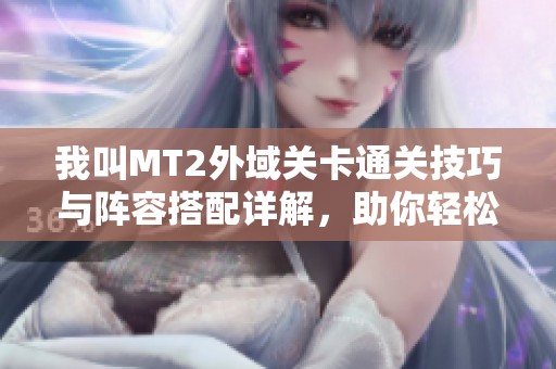 我叫MT2外域关卡通关技巧与阵容搭配详解，助你轻松战胜敌人