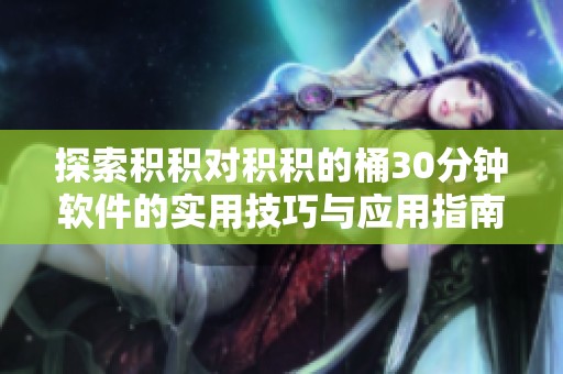探索积积对积积的桶30分钟软件的实用技巧与应用指南