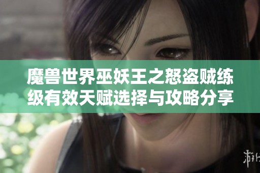 魔兽世界巫妖王之怒盗贼练级有效天赋选择与攻略分享