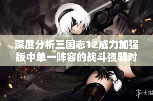 深度分析三国志12威力加强版中单一阵容的战斗强弱对比