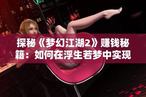 探秘《梦幻江湖2》赚钱秘籍：如何在浮生若梦中实现财富自由