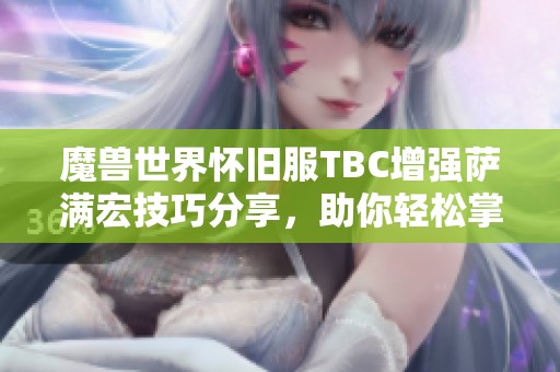 魔兽世界怀旧服TBC增强萨满宏技巧分享，助你轻松掌握技能操作