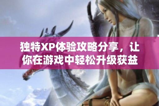 独特XP体验攻略分享，让你在游戏中轻松升级获益