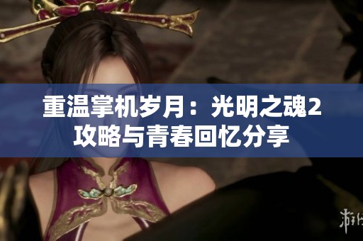 重温掌机岁月：光明之魂2攻略与青春回忆分享