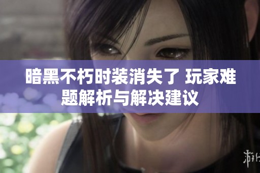 暗黑不朽时装消失了 玩家难题解析与解决建议