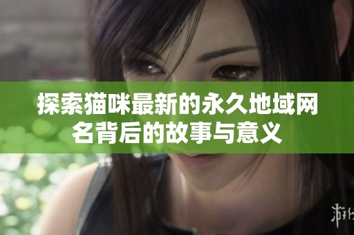 探索猫咪最新的永久地域网名背后的故事与意义