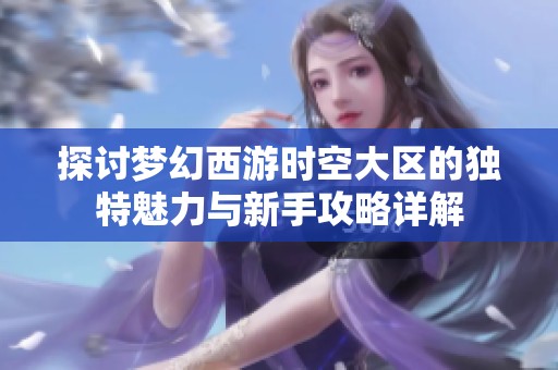 探讨梦幻西游时空大区的独特魅力与新手攻略详解