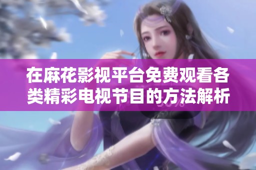 在麻花影视平台免费观看各类精彩电视节目的方法解析