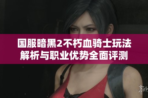 国服暗黑2不朽血骑士玩法解析与职业优势全面评测