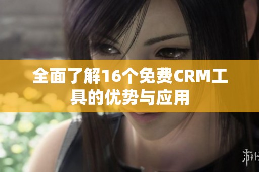 全面了解16个免费CRM工具的优势与应用