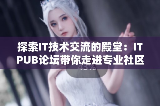 探索IT技术交流的殿堂：ITPUB论坛带你走进专业社区的世界