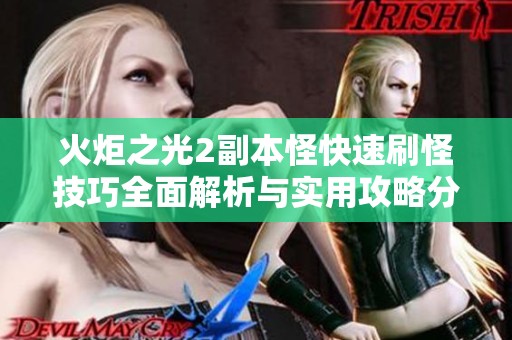 火炬之光2副本怪快速刷怪技巧全面解析与实用攻略分享